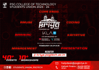 KRIYA 2024 National Level Technical Symposium Poster